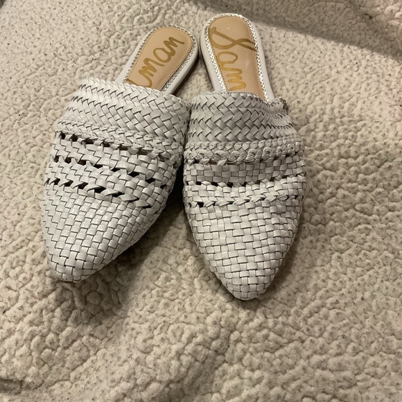 Sam Edelman White Woven Mules - Picture 3 of 5